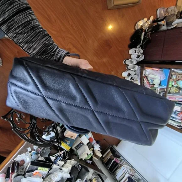 COACH Times Square Tabby 20 Navy Leather With Quilting - Picture 3 of 10